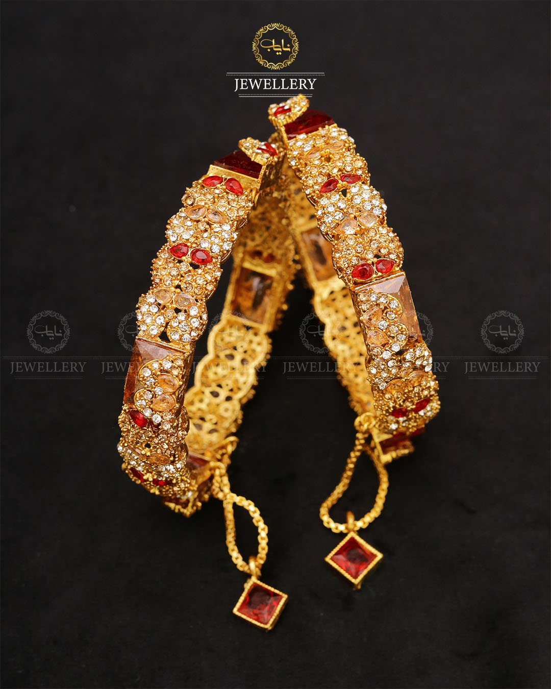 Bilqees Noratan Bangles (pair)-2680 Nayab Jewellery