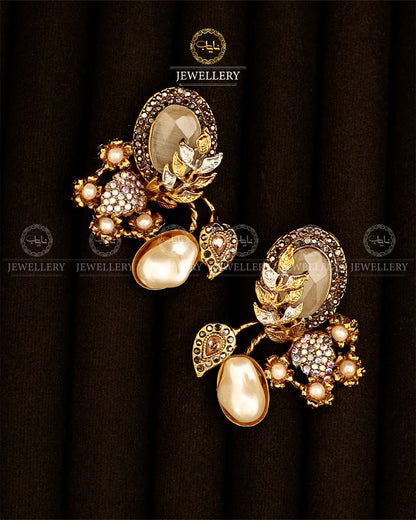 Turkish mother Pearl Earrings-2930