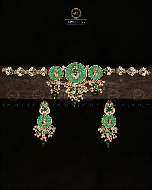 Crush Round Chokar set-2849