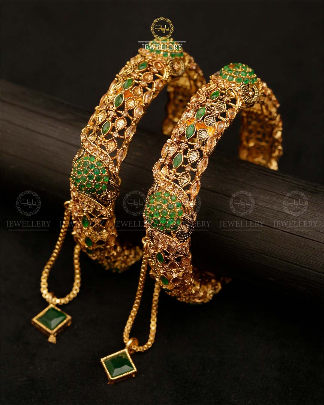 Designer Zarcon Openable Bangles (pair)-2888