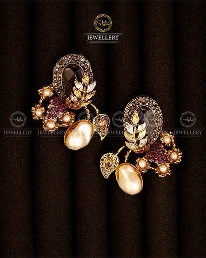 Turkish mother Pearl Earrings-2930