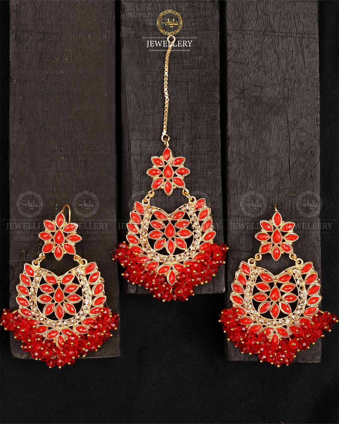 Gajra Earrings Tika -2165-Golden