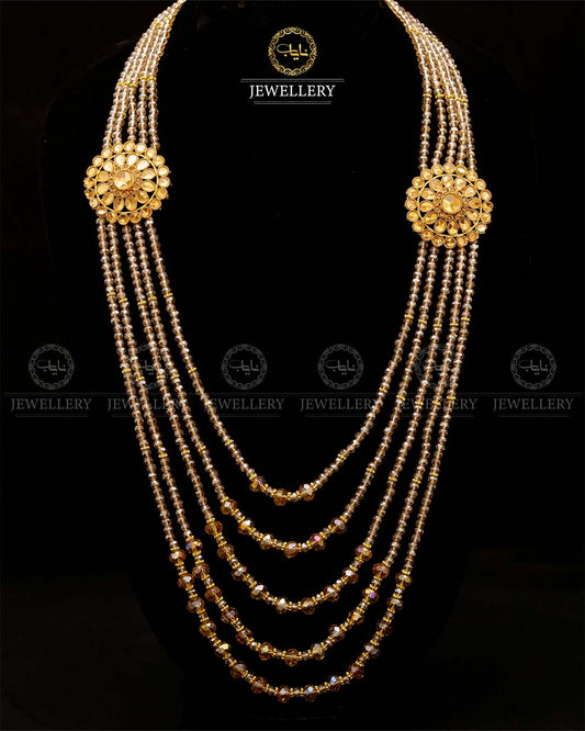 Kundan 5 layers Bridal Mala-2171-Golden Nayab Jewellery