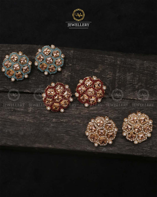 Zirconia studs-2464 Nayab Jewellery