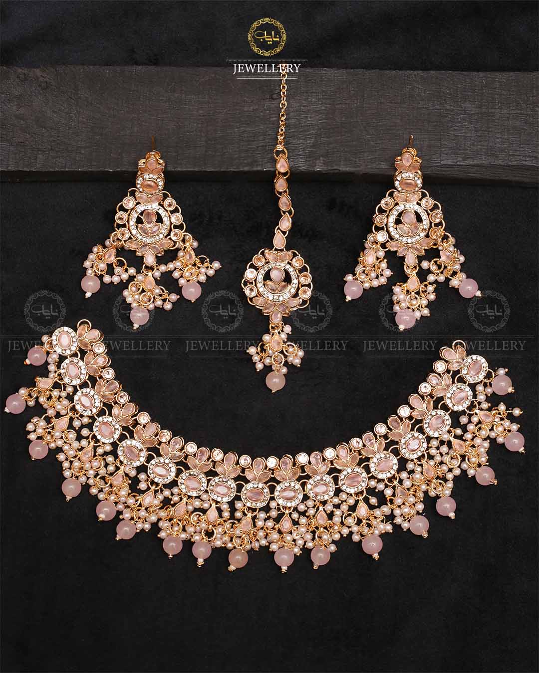 Zarcon Bridal Necklace Set  NJ-1747 -G