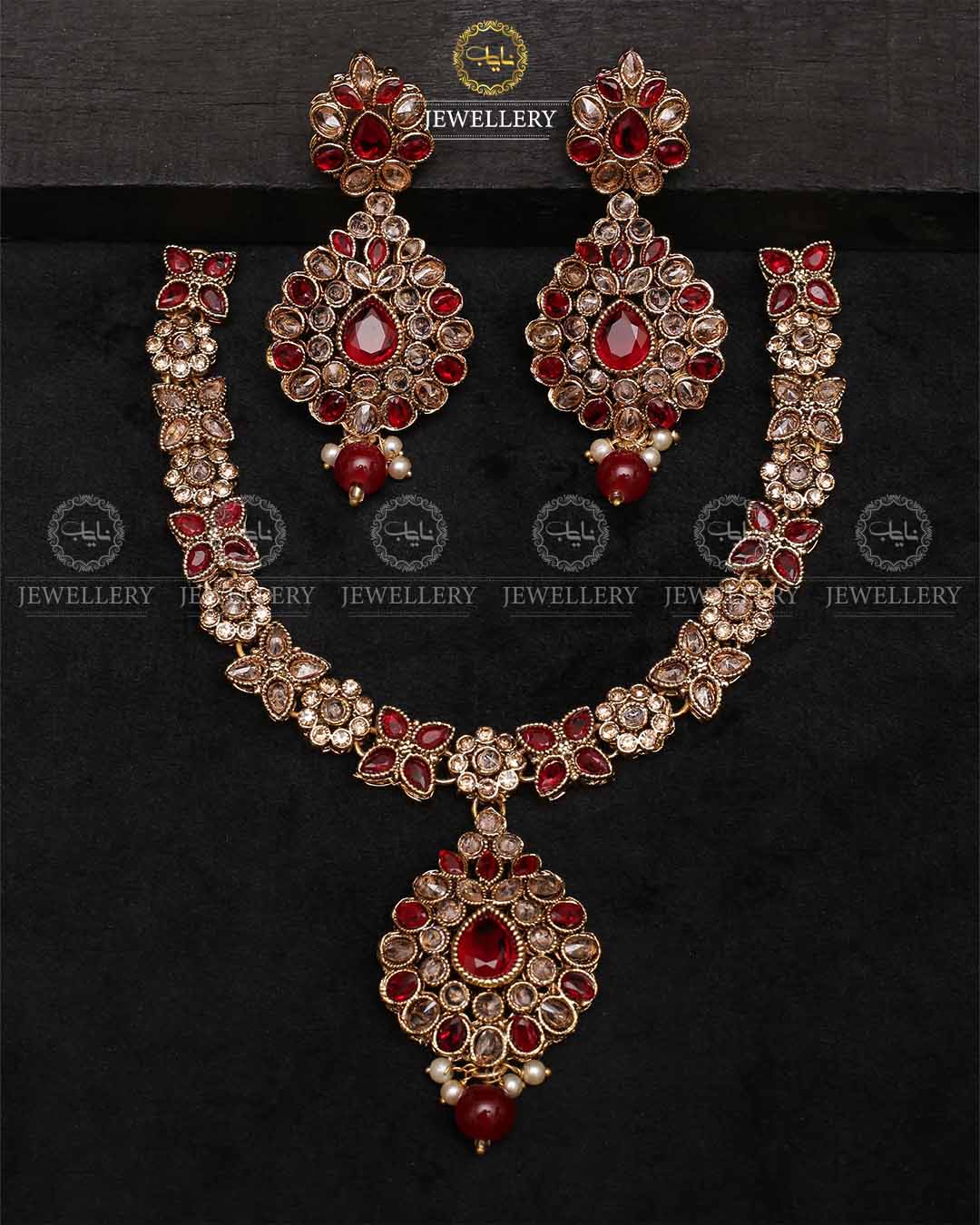 Zarcon Almond Necklace set-2215