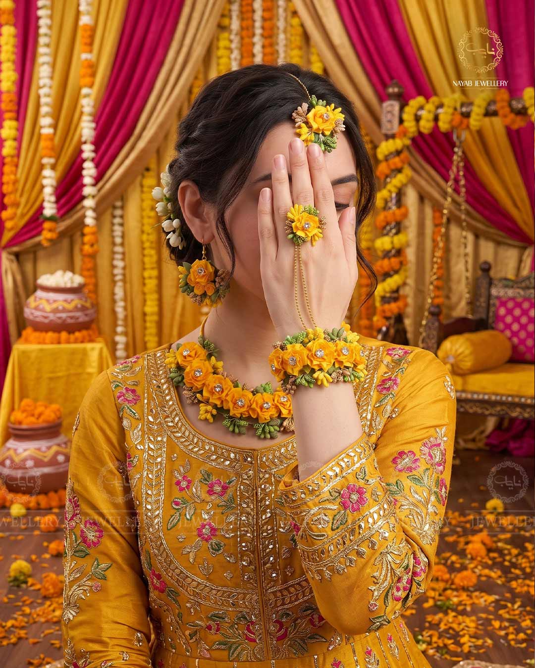 Mehndi/Mayo 5 pcs Necklace set-2540