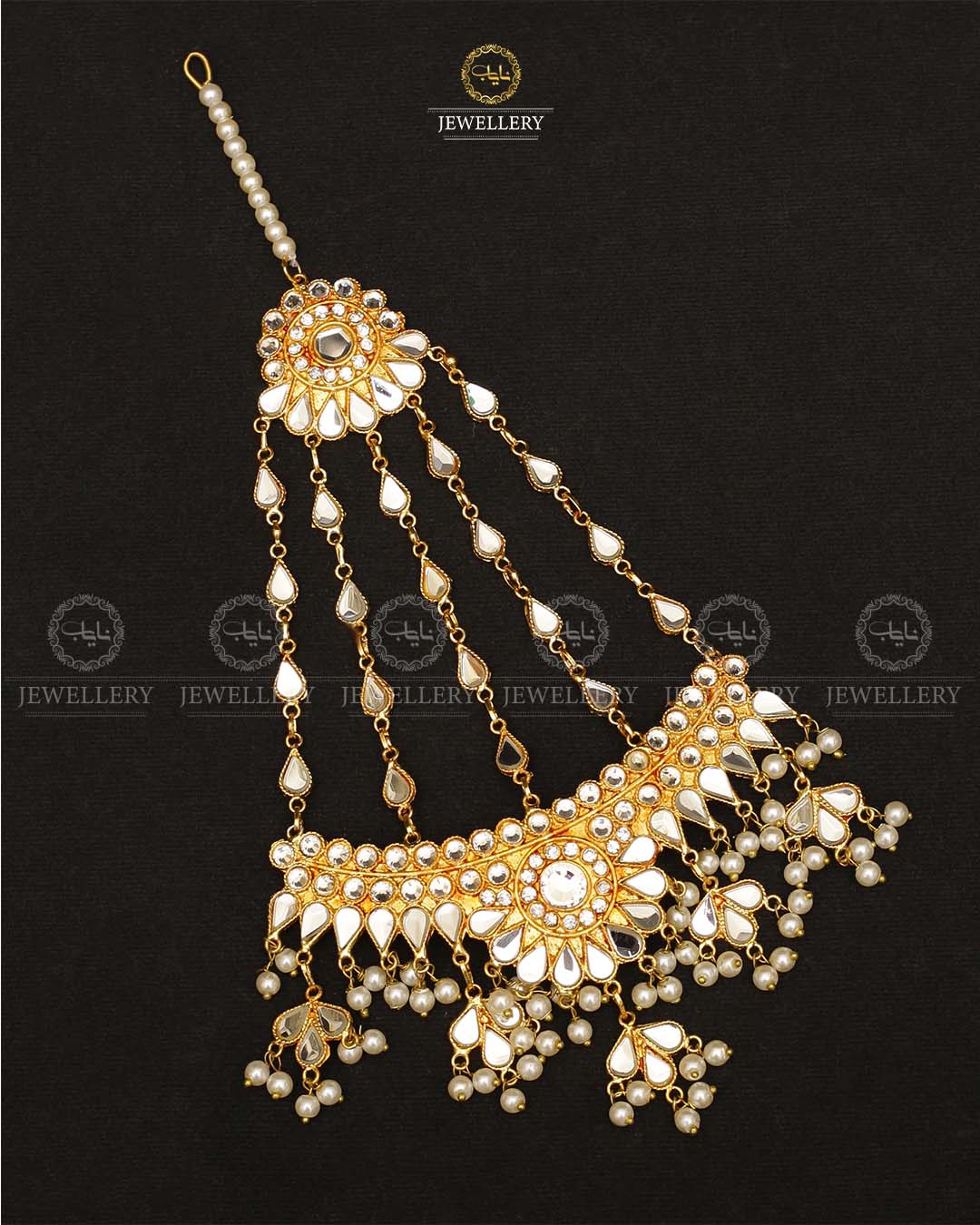 Uncut kundan Big size jhomer-2148