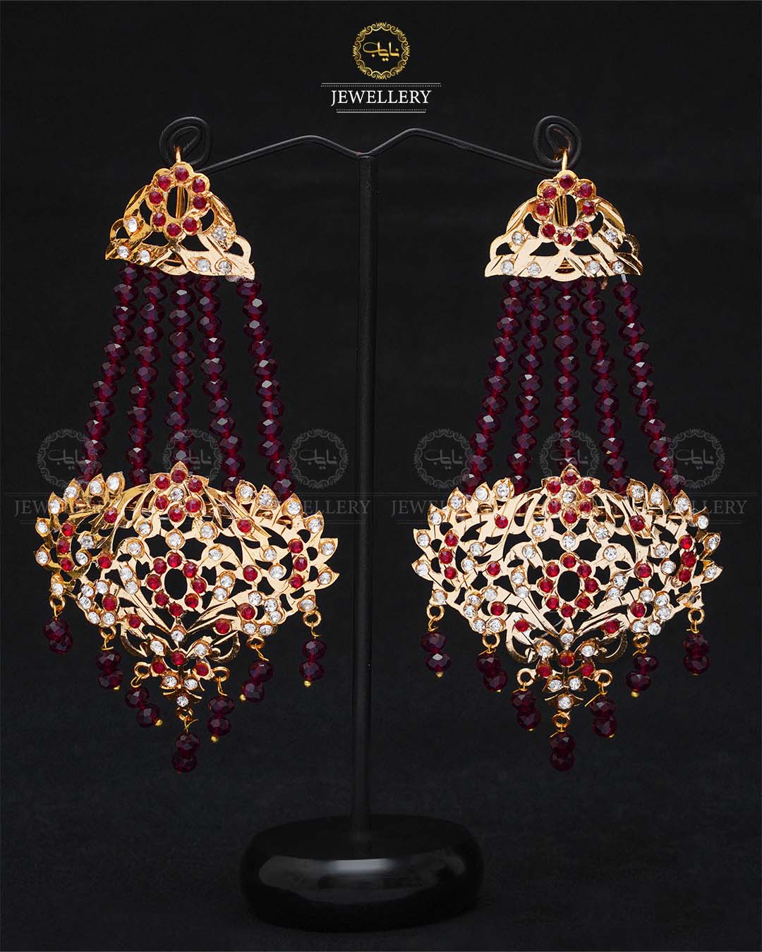 Jhomer Style Hyedrabadi Earrings-2047