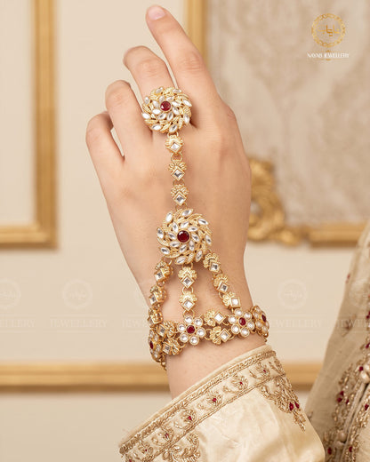 Rajwadi Style Kundan Angla A-602