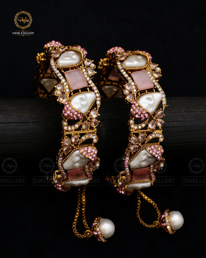 Mother Pearl Openable Bangles (pair) BL-5068