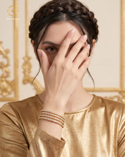 American Diamond 4 pcs Bangles -1944