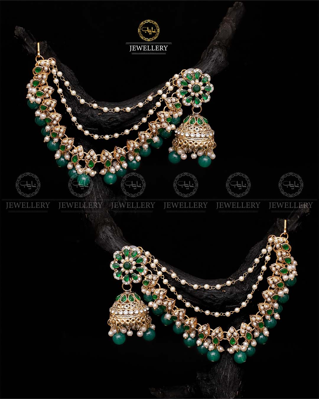 Bahubali sahara Jhumki-2103-Golden