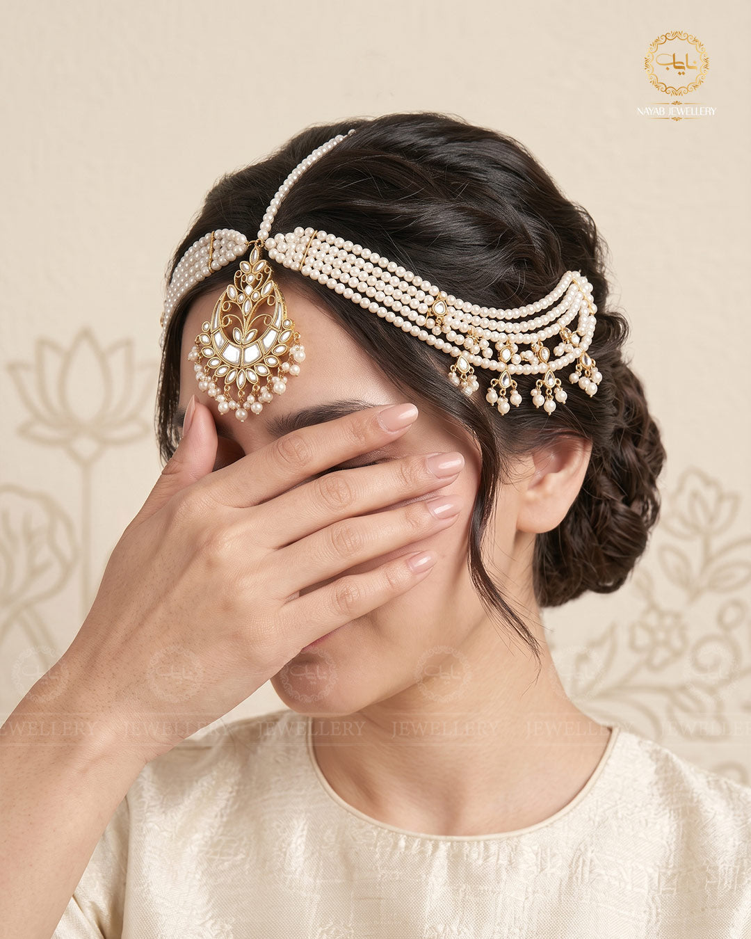 Chand Kundan Bridal Matha Patti-2605