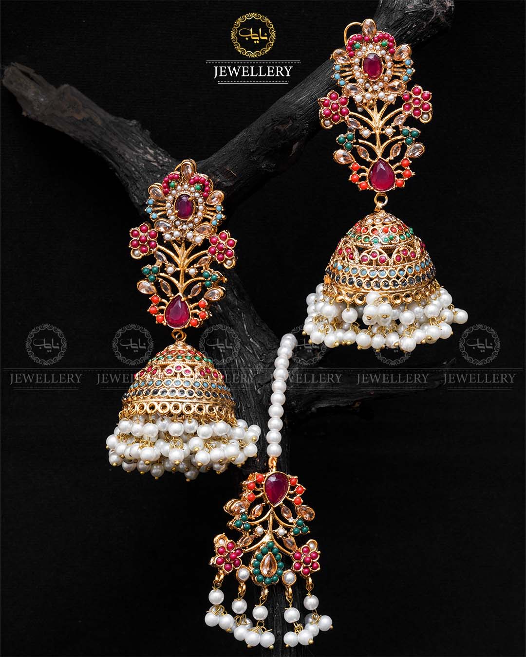 Traditional Noratan Jhumka Tika-2009