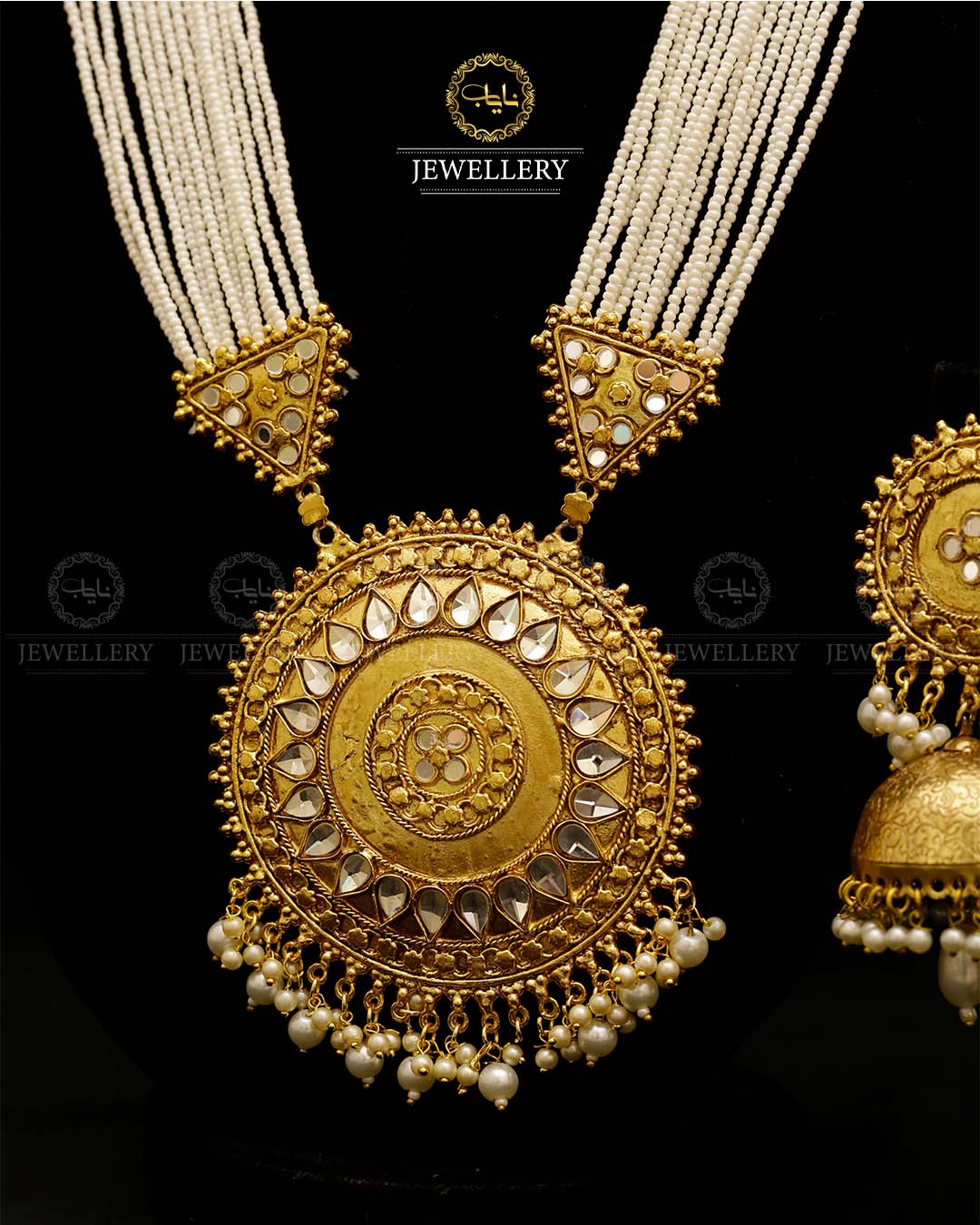 Gold plated Rajhistani hamd made Mala set-2810