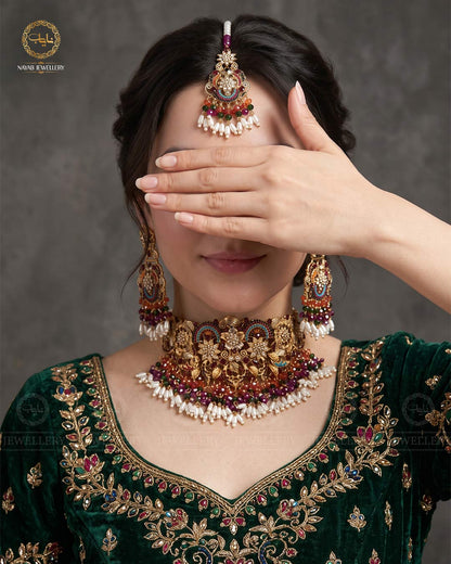 ABQARI Noratan Bridal Chokar Set-2383