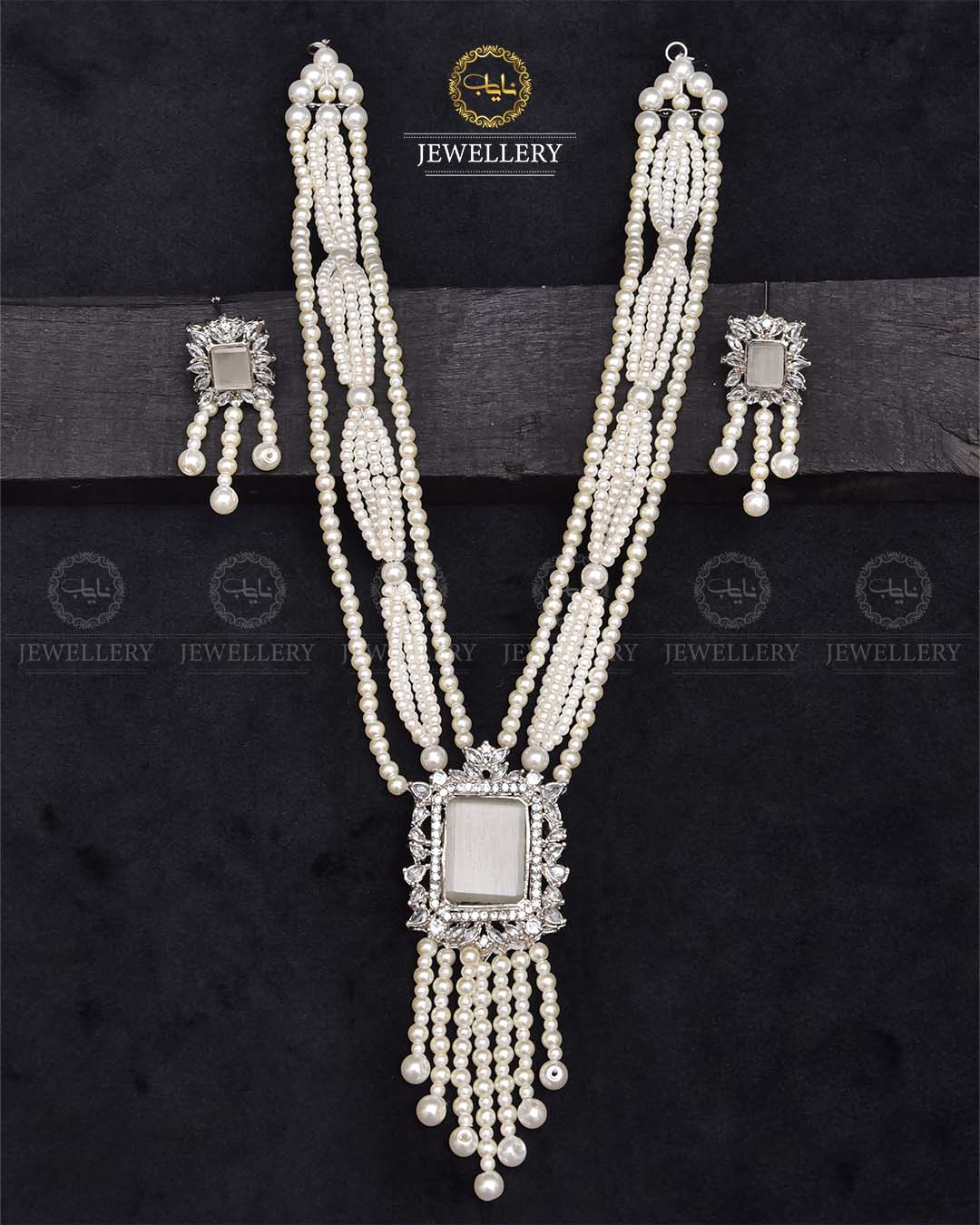 Turkish Elegant Mala set -2270-Silver