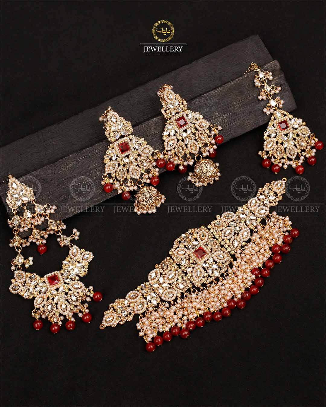 Janan 5 pcs Bridal set-2116-Golden