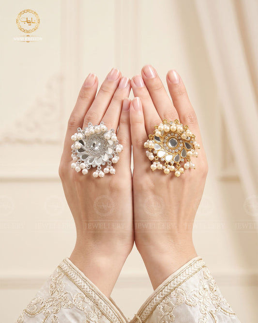 Kundan Adjustable Ring-2284