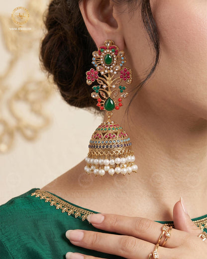 Traditional Noratan Jhumka Tika-2009