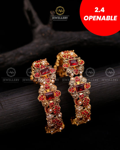 Premium Openable Bangles (pair)-2590 Nayab Jewellery