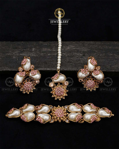 Mother Pearl Turkish Chokar set-2864