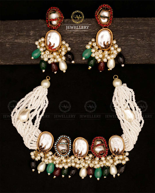 Mother of pearl Chokar set-2825