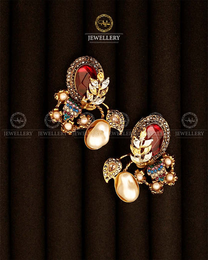 Turkish mother Pearl Earrings-2930