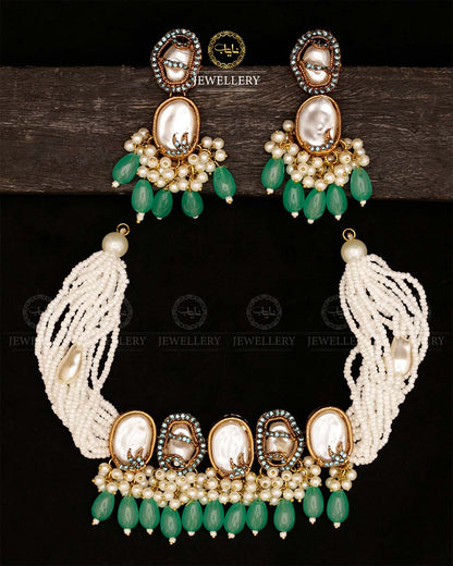 Mother of pearl Chokar set-2825