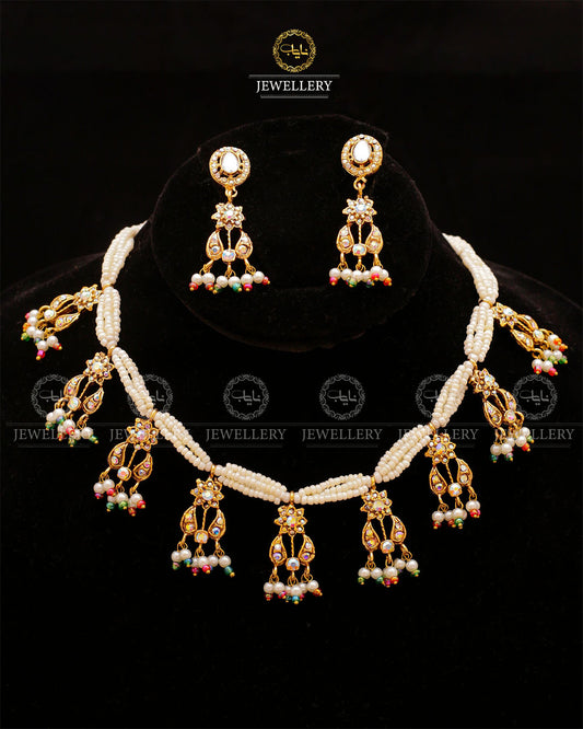 Mercury Necklace set-2611 Nayab Jewellery