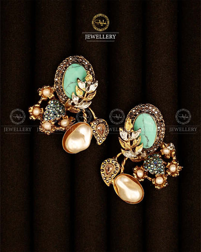 Turkish mother Pearl Earrings-2930