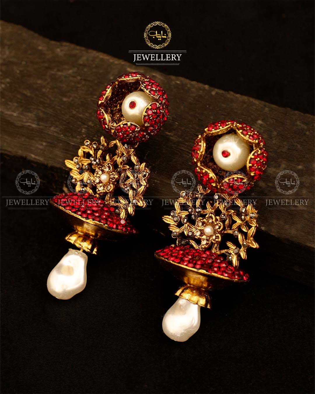 Turkish Flower Jhumki-2945