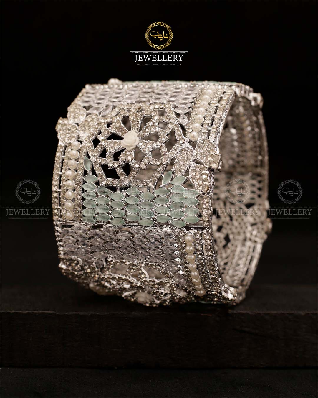 Kiran Silver Openable Bridal Bangle (Each) BL-502