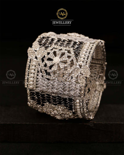 Kiran Silver Openable Bridal Bangle (Each) BL-502