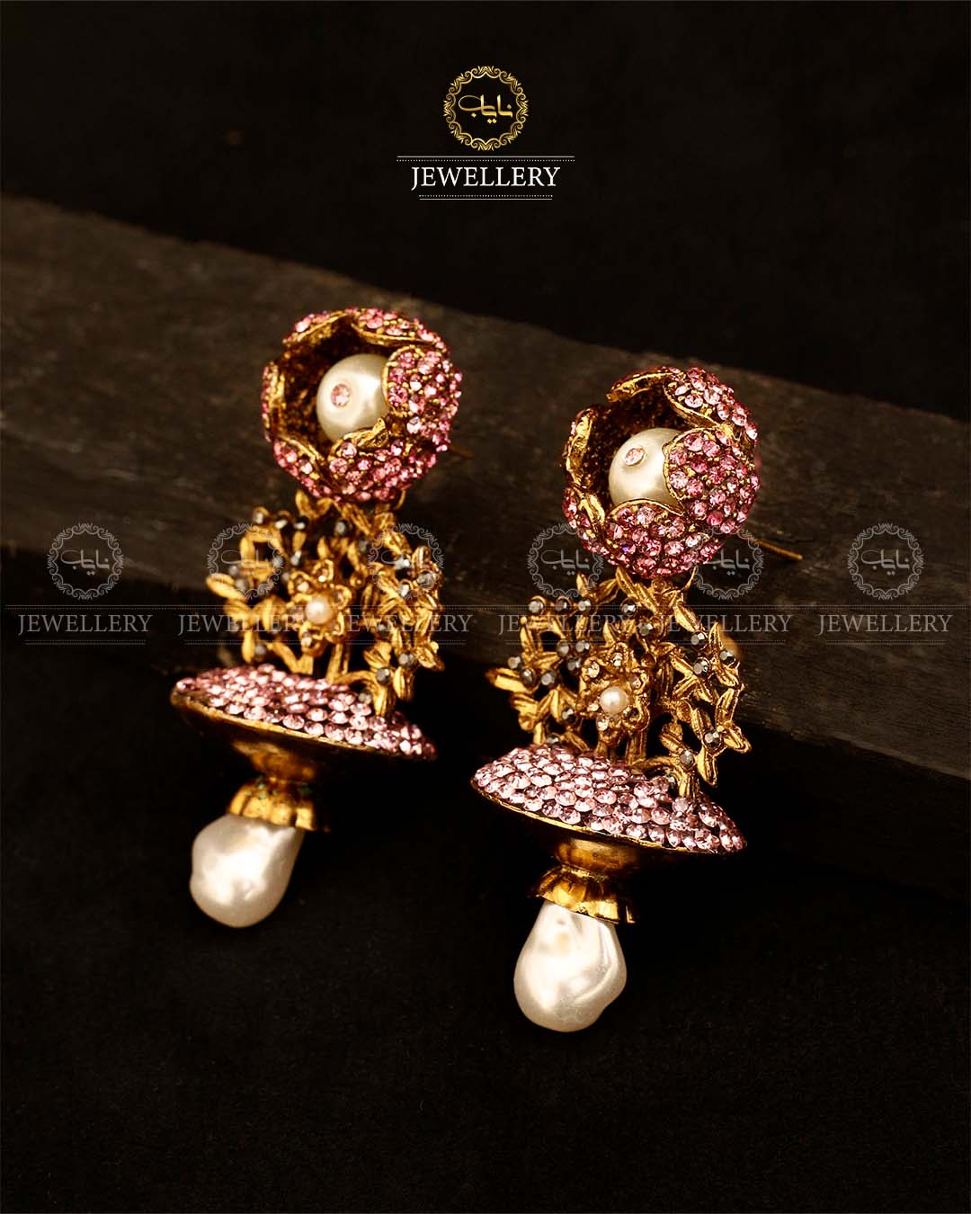 Turkish Flower Jhumki-2945