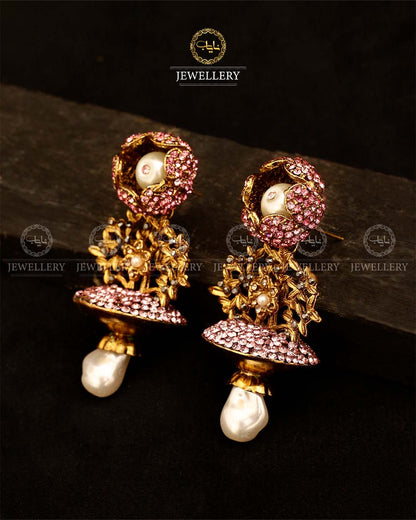 Turkish Flower Jhumki-2945