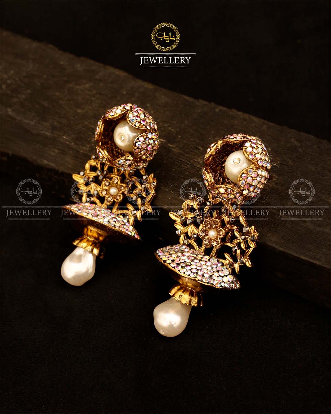 Turkish Flower Jhumki-2945