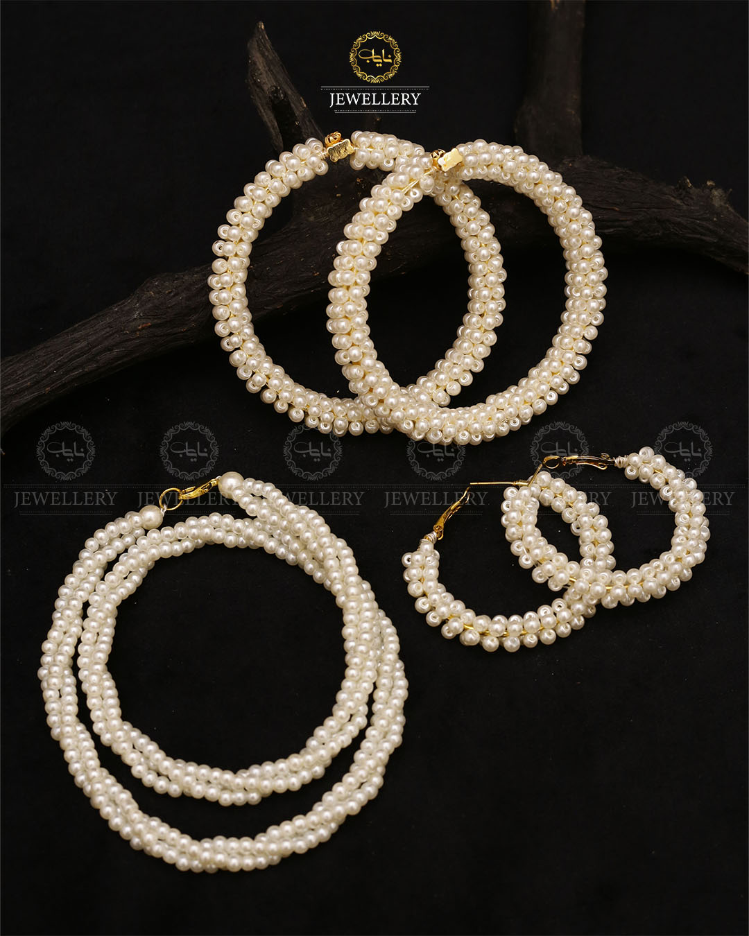 Pearl combo set-2691 Nayab Jewellery
