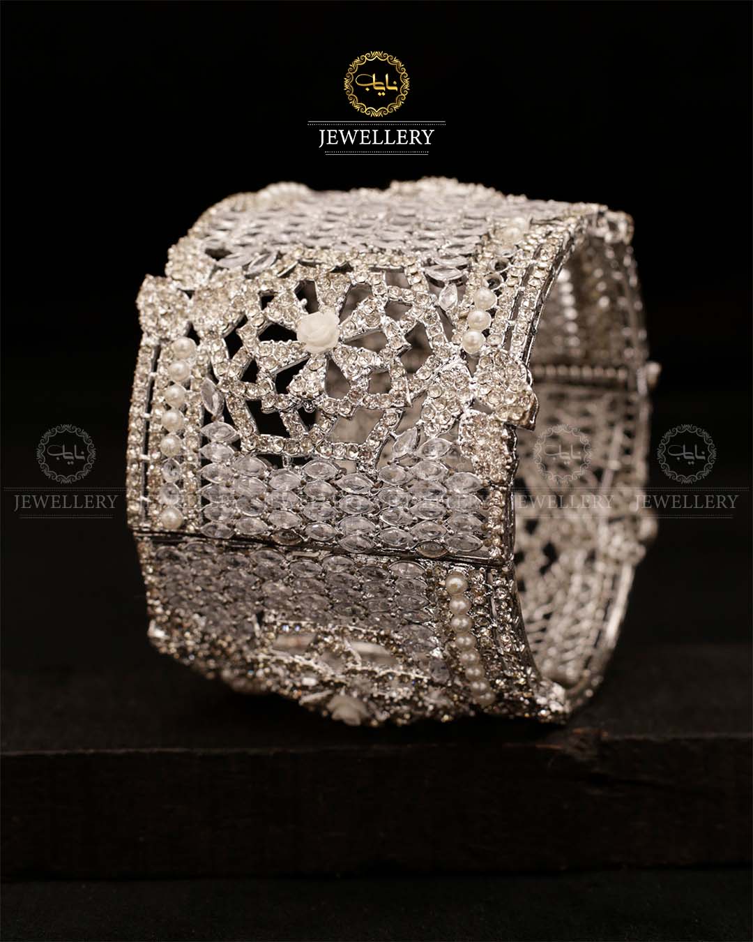 Kiran Silver Openable Bridal Bangle (Each) BL-502