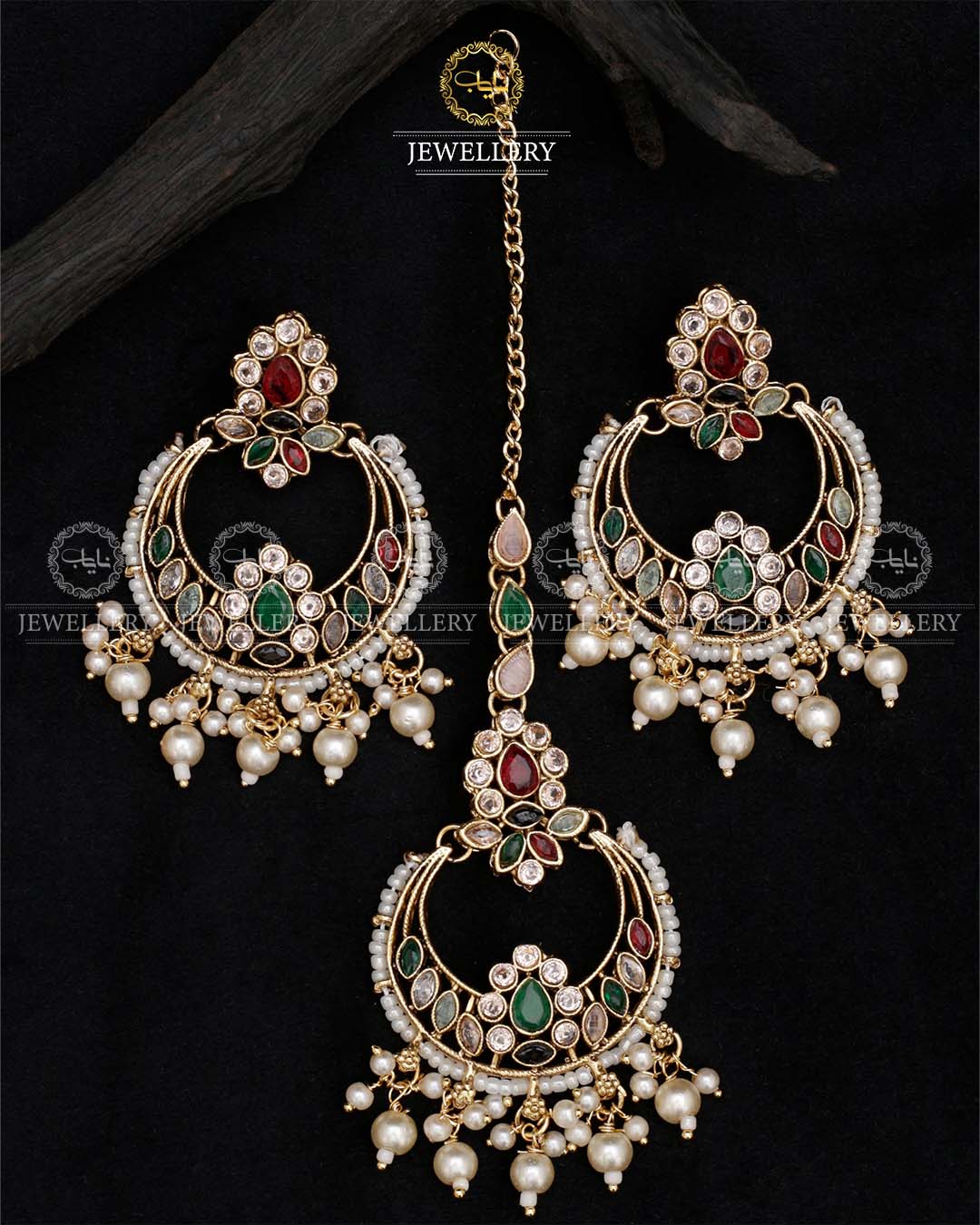 Designer Reverse AD Baali Tika E-3022