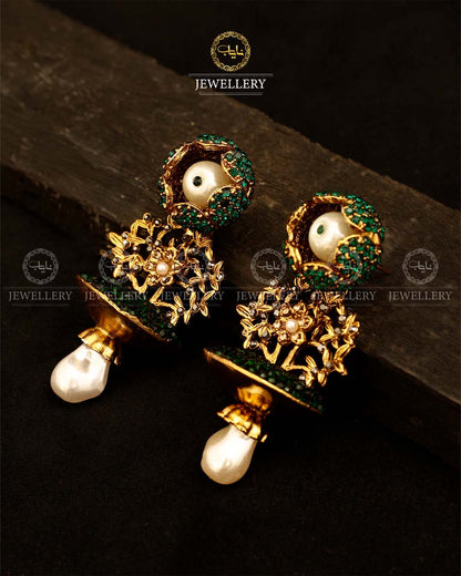 Turkish Flower Jhumki-2945
