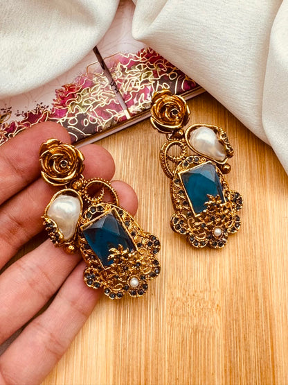 Turkish Mother Pearl Earrings E-3053