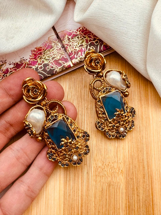 Turkish Mother Pearl Earrings E-3053