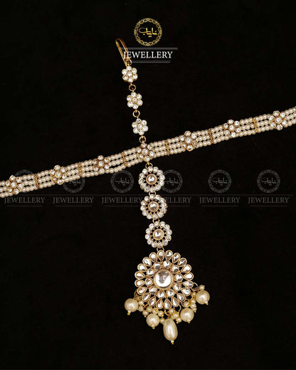 Indian uncut Kundan sheesh Patti-2781