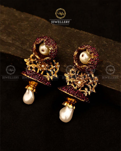 Turkish Flower Jhumki-2945