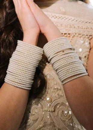 12 pcs Pearl Bangles-2862