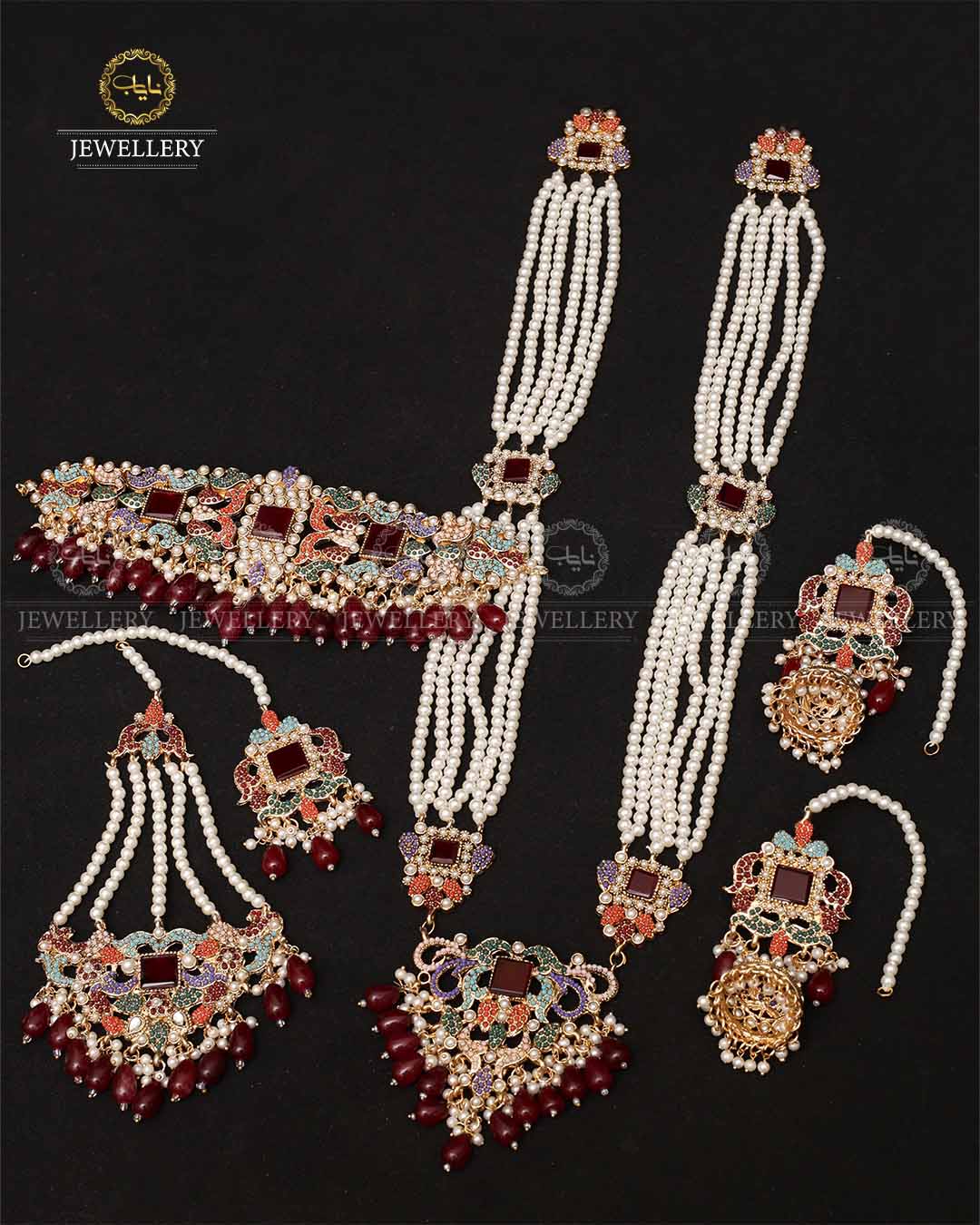 Shaheer 6 pcs Bridal set-2123