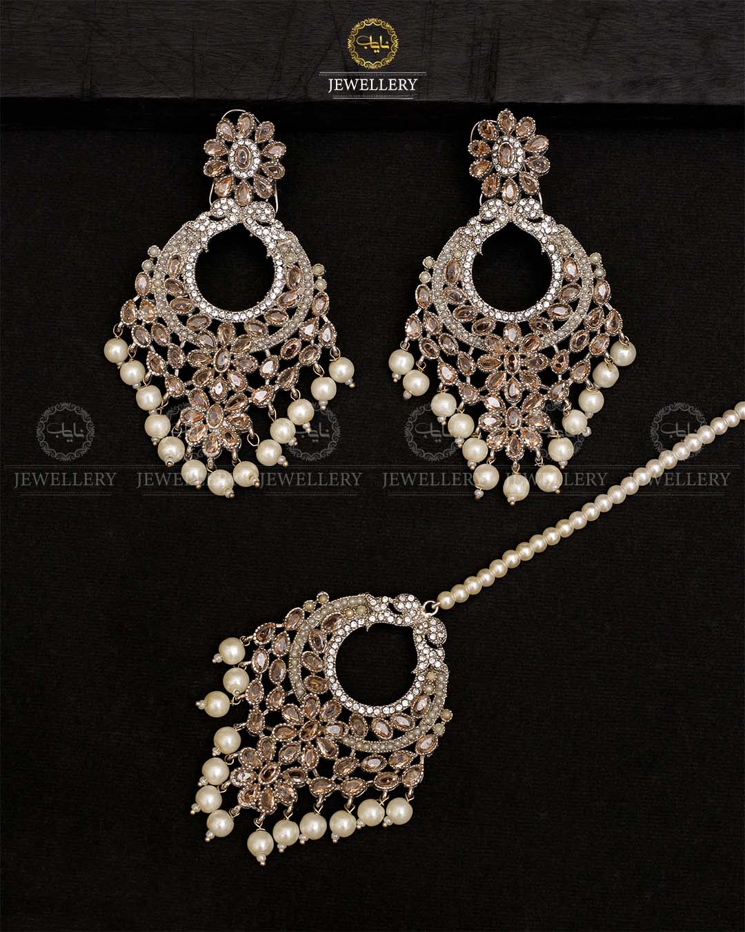 Shimla Zarcon Gems Earrings with Tika -2140