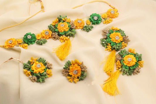 Mehndi/Mayo 5 pcs Chokar set-2542 Nayab Jewellery